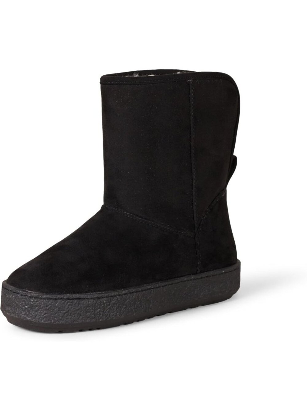 Cozy Faux Fur Lined Shearling Boots for Women - Stylish Pull-On Design